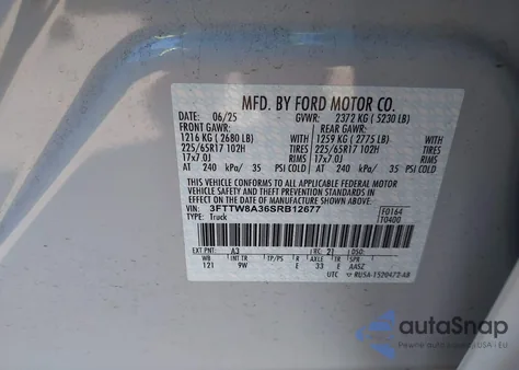 2025 Ford Maverick Xl from USA, damaged, VIN 3FTTW8A36SRB12677